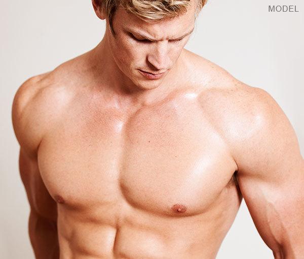 Male model without shirt