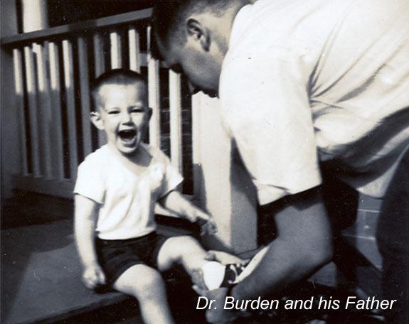 Young Dr. Burden with his Father
